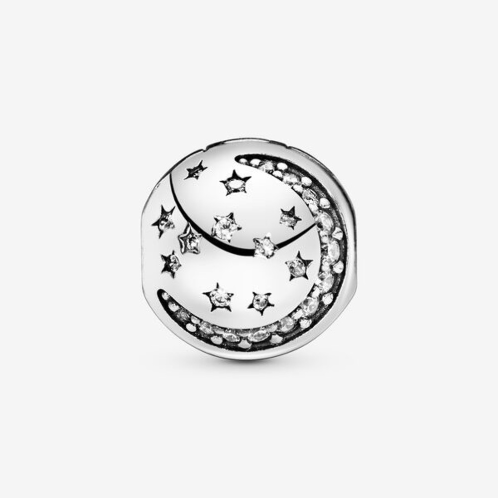Pandora Sparkling Moon & Star Clip Charm 🌙 ✨